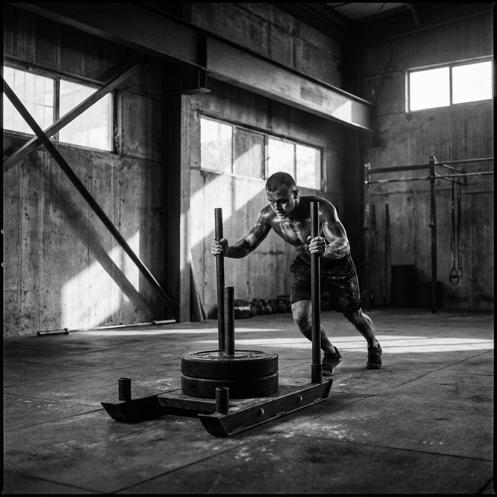 Sled Push Brutalist